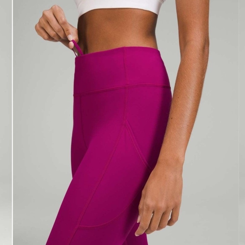 Lululemon Invigorate High-Rise Tight 25" Magenta Purple Leggings NWT Size 10 - Picture 5 of 10